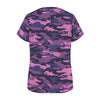 fluorescent Pink Camouflage Women's T-Shirt
