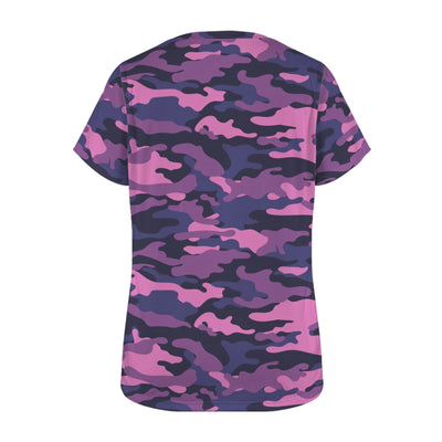 fluorescent Pink Camouflage Women's T-Shirt