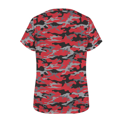 Red Camouflage Women's T-Shirt
