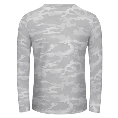 Light Gray Camouflage Long Sleeve Shirt