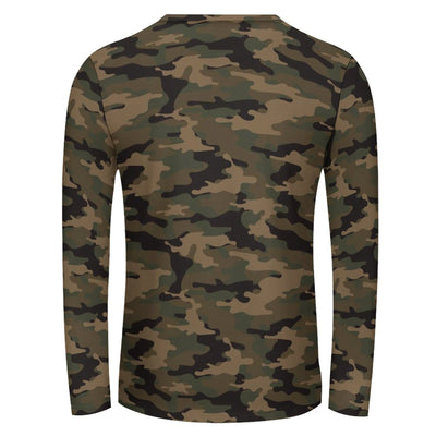 Dark Woodland Camouflage Long Sleeve Shirt