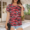 Red Camouflage Women's T-Shirt