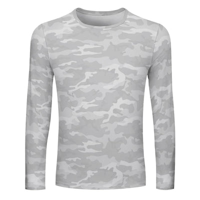 Light Gray Camouflage Long Sleeve Shirt