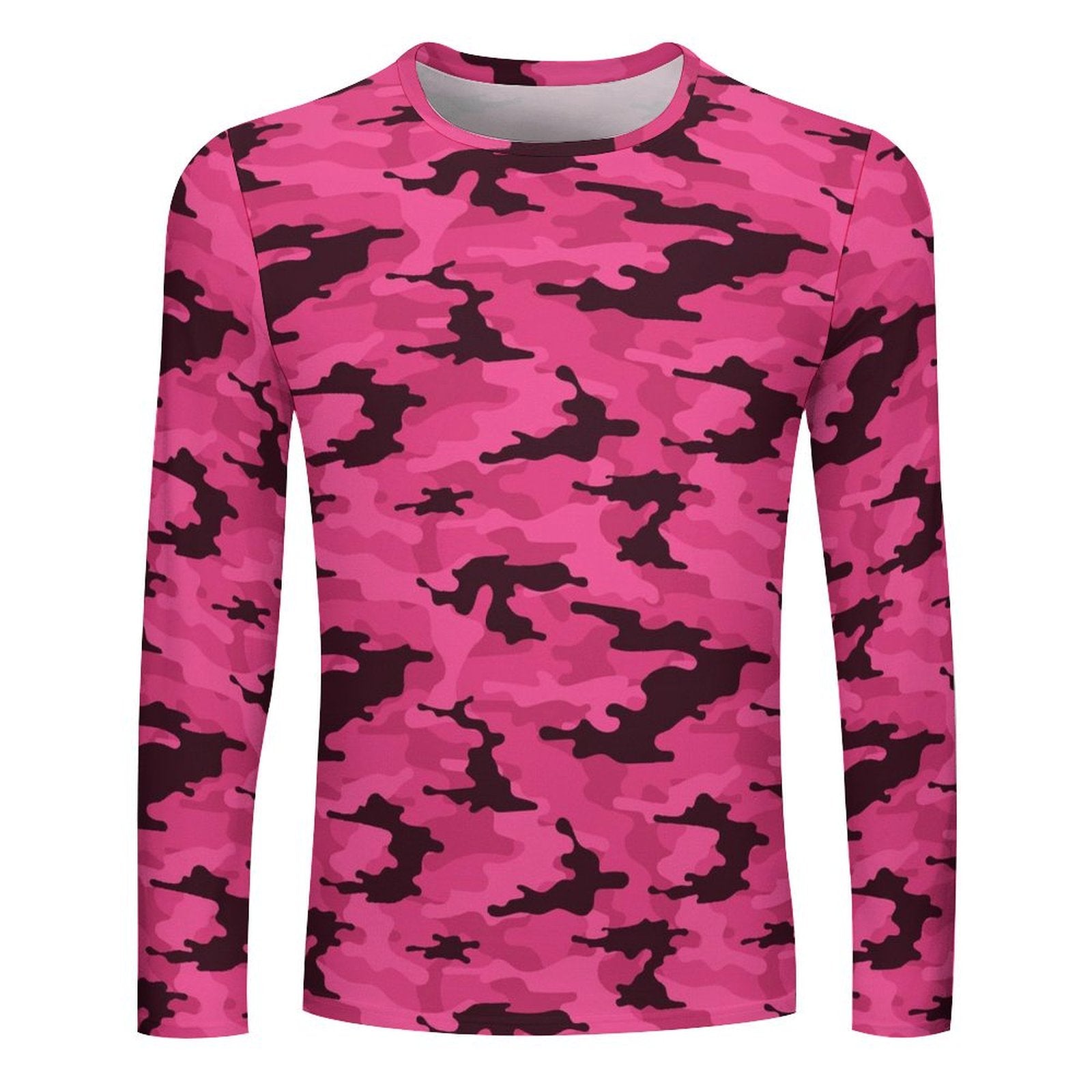 fluorescent Pink Camouflage Long Sleeve Shirt