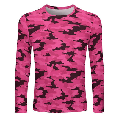 fluorescent Pink Camouflage Long Sleeve Shirt