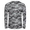 Gray Camouflage Long Sleeve Shirt