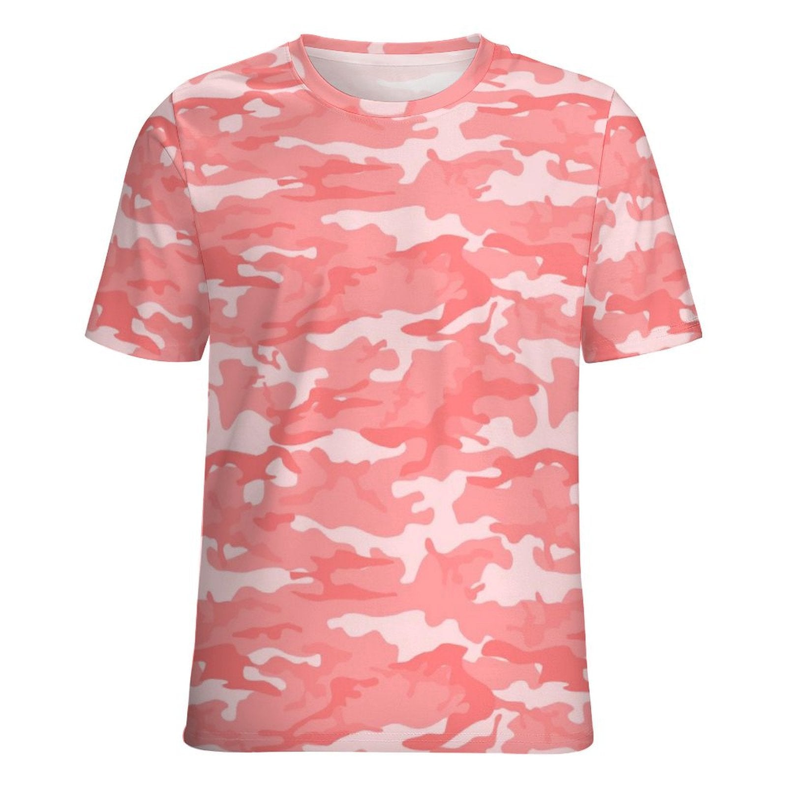 Light Red Pink Camouflage T-Shirt