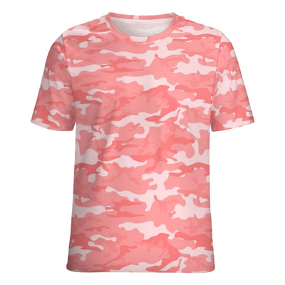 Light Red Pink Camouflage T-Shirt