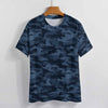 Dark Blue Navy Camouflage T-Shirt