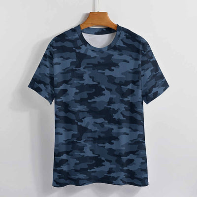 Dark Blue Navy Camouflage T-Shirt