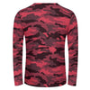 Red Camouflage Long Sleeve Shirt