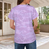 Light Purple Camouflage Women's T-Shirt