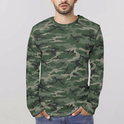 Woodland Camouflage Long Sleeve Shirt