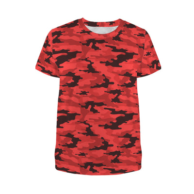 Red Camouflage Women's T-Shirt