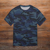 Dark Blue Navy Camouflage T-Shirt