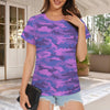 fluorescent Purple Camouflage Women's T-Shirt