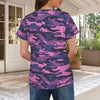 fluorescent Pink Camouflage Women's T-Shirt