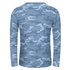 Light Blue Camouflage Long Sleeve Shirt