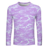 Light Purple Camouflage Long Sleeve Shirt