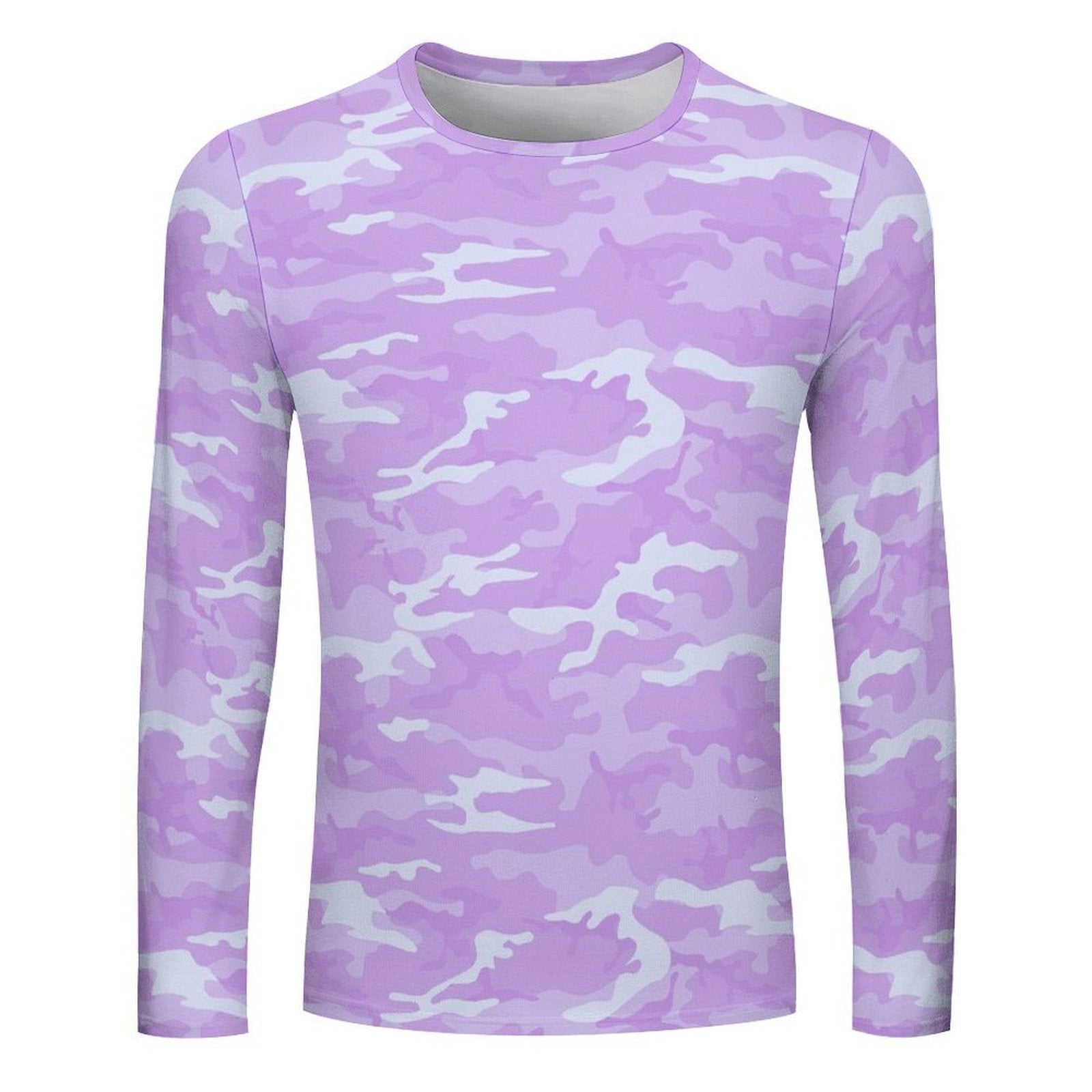 Light Purple Camouflage Long Sleeve Shirt