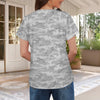 Light Gray Camouflage Women's T-Shirt