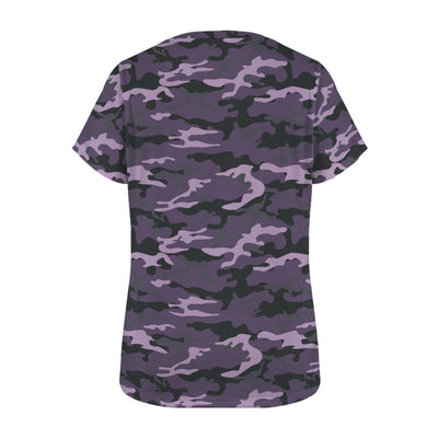 Dark Purple Camouflage Women's T-Shirt