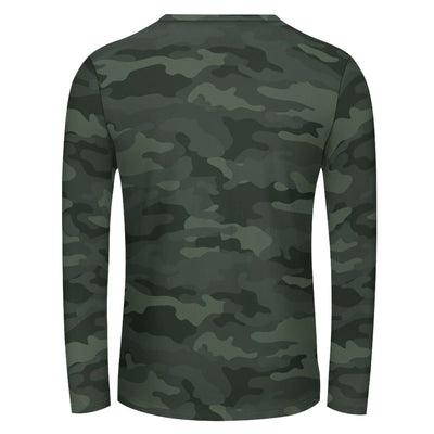 Dark Woodland Camouflage Long Sleeve Shirt