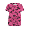 fluorescent Pink Camouflage Women's T-Shirt