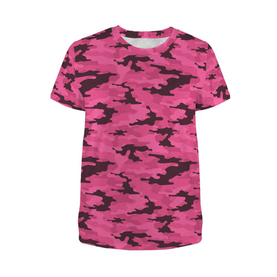 fluorescent Pink Camouflage Women's T-Shirt