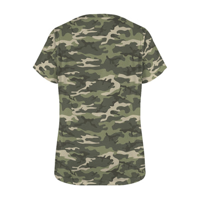 Woodland Camouflage Women's T-Shirt