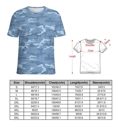 Light Blue Camouflage T-Shirt