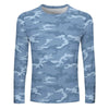 Light Blue Camouflage Long Sleeve Shirt
