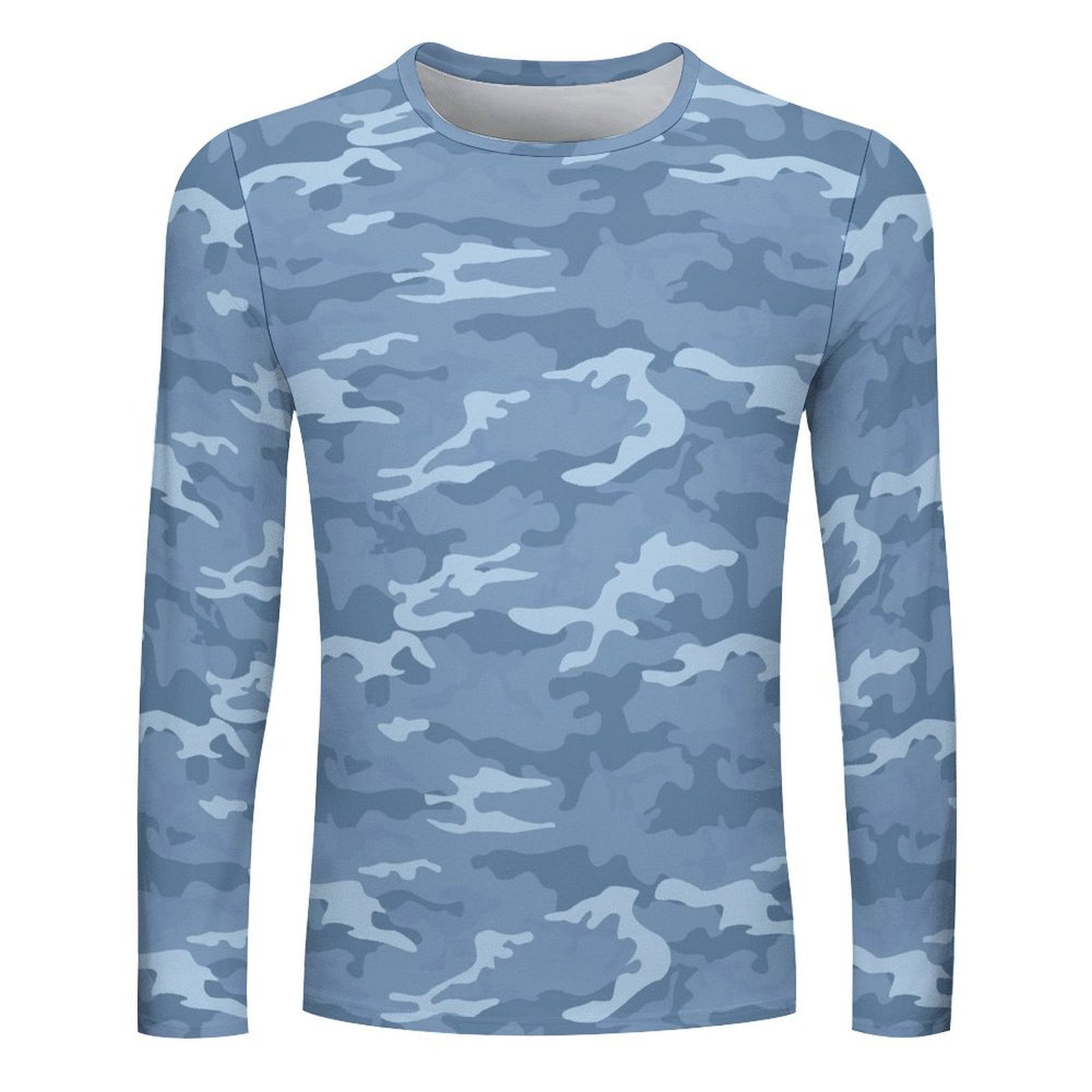 Light Blue Camouflage Long Sleeve Shirt
