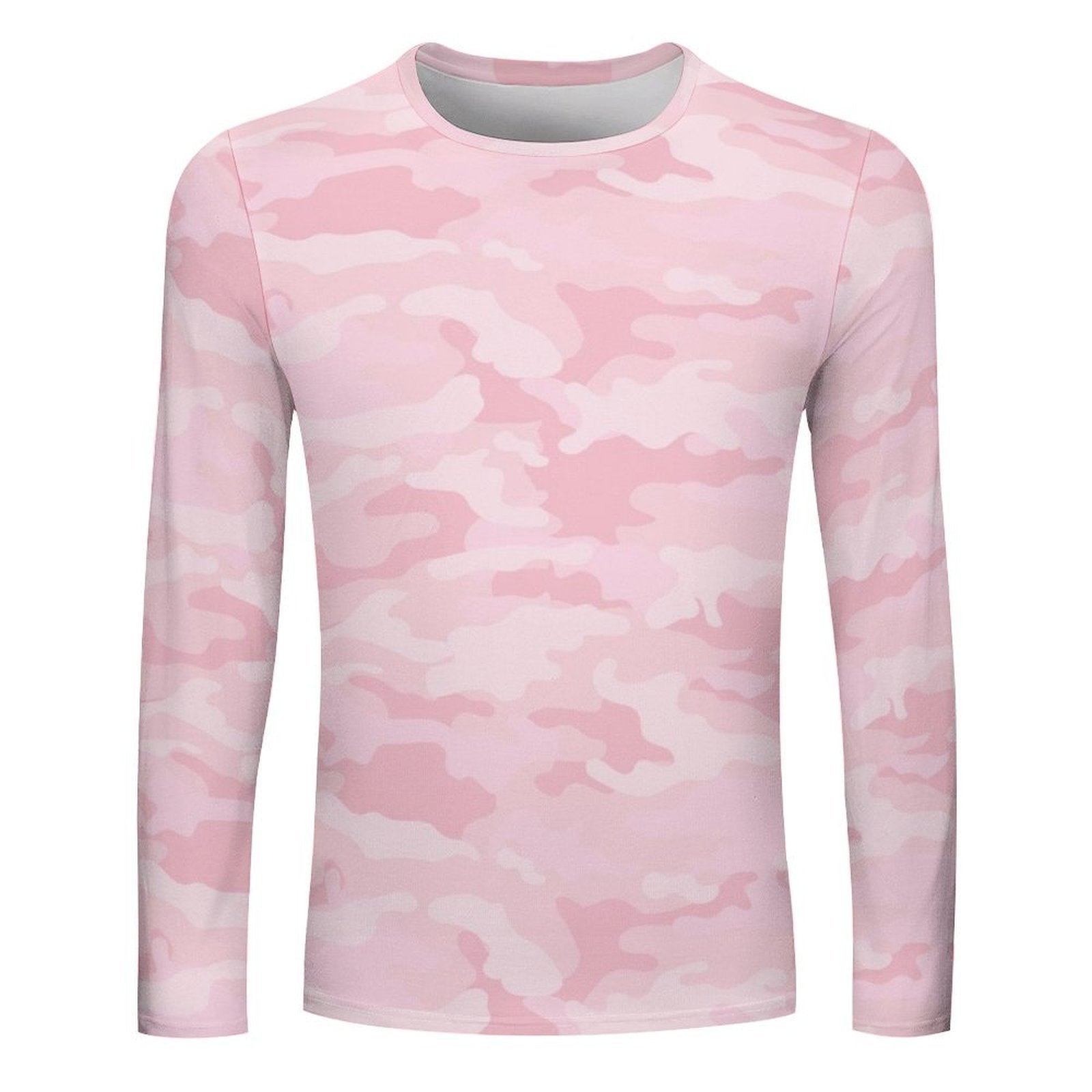 Light Pink Camouflage Long Sleeve Shirt