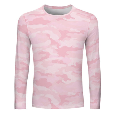 Light Pink Camouflage Long Sleeve Shirt