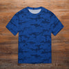Dark Blue Navy Camouflage T-Shirt