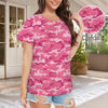 Pink Camouflage Women's T-Shirt