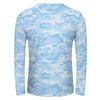 Light Blue Camouflage Unisex Long Sleeve Shirt