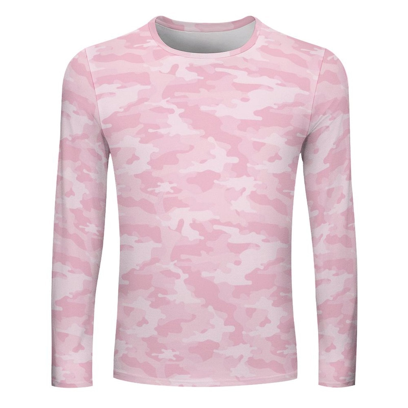 Light Pink Camouflage Long Sleeve Shirt
