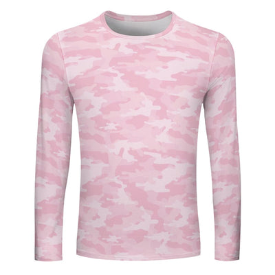 Light Pink Camouflage Long Sleeve Shirt