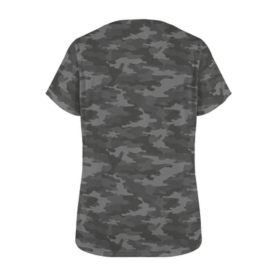 Dark Gray Camouflage Women's T-Shirt