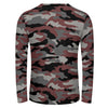 Red Camouflage Long Sleeve Shirt