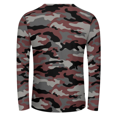 Red Camouflage Long Sleeve Shirt