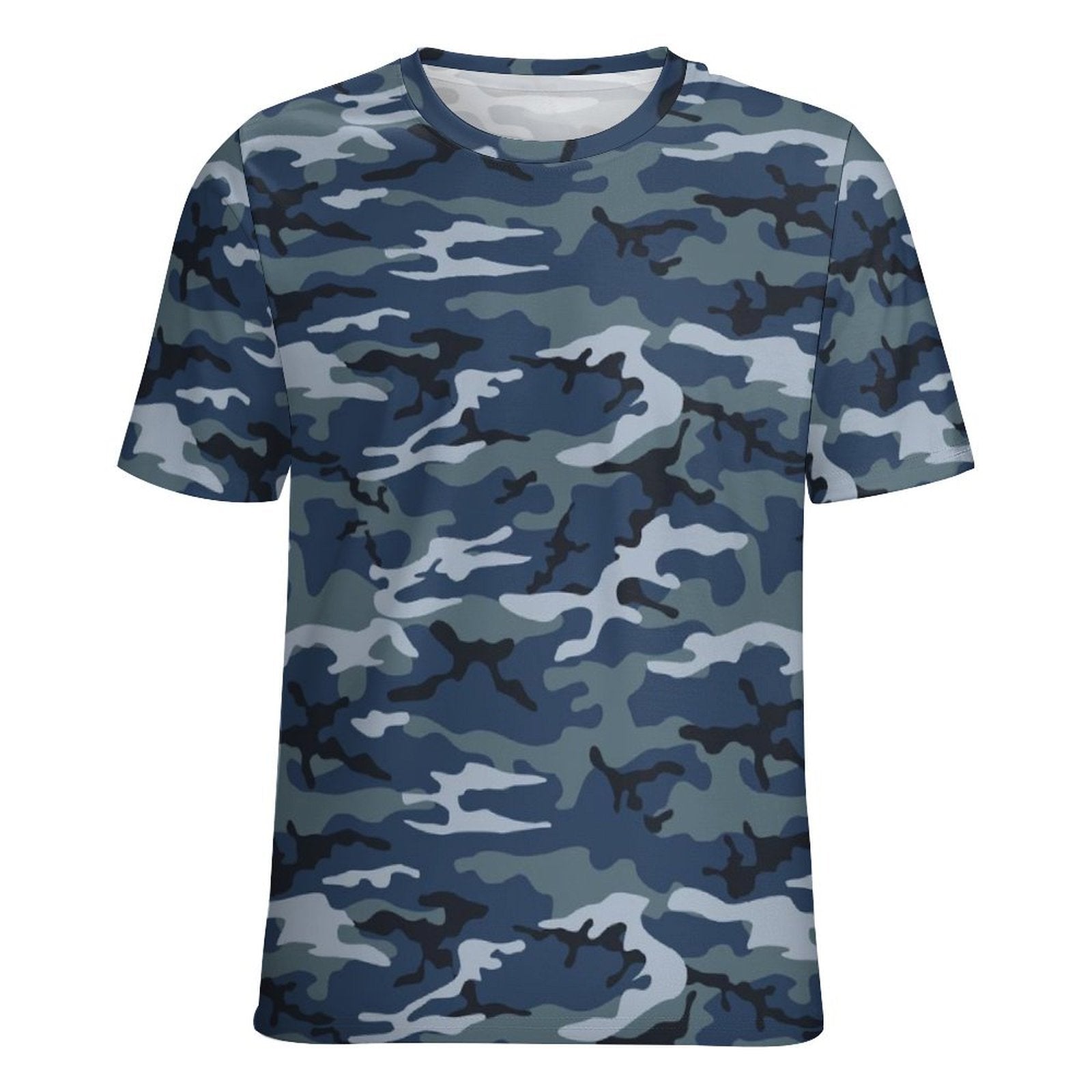 Blue Navy Camouflage T-Shirt