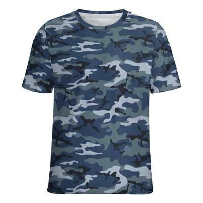 Blue Navy Camouflage T-Shirt