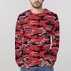 Red Camouflage Long Sleeve Shirt
