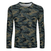 Dark Woodland Camouflage Long Sleeve Shirt
