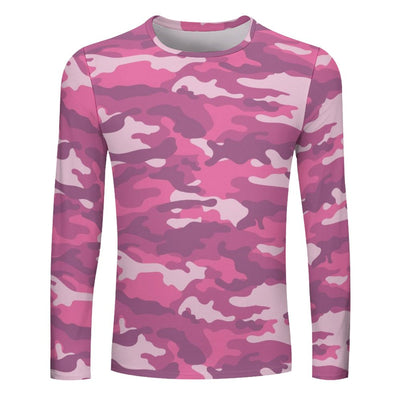 Pink Camouflage Long Sleeve Shirt