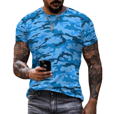 Blue Camouflage T-Shirt