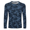 Dark Blue Camouflage Long Sleeve Shirt